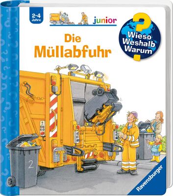 Alle Details zum Kinderbuch Wieso? Weshalb? Warum? junior, Band 16 - Die Müllabfuhr (Sachbuch ab 2 Jahre - mit Klappen) (junior, 16) und ähnlichen Büchern