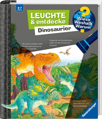 Wieso? Weshalb? Warum? Leuchte und entdecke: Dinosaurier (Taschenlampen-Buch mit Folien und Klappen) bei Amazon bestellen