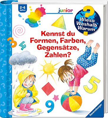 Alle Details zum Kinderbuch Wieso? Weshalb? Warum? Sonderband junior: Kennst du Formen, Farben, Gegensätze, Zahlen? (Wieso? Weshalb? Warum? junior) und ähnlichen Büchern