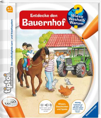 Alle Details zum Kinderbuch tiptoi® Wieso? Weshalb? Warum? Entdecke den Bauernhof und ähnlichen Büchern