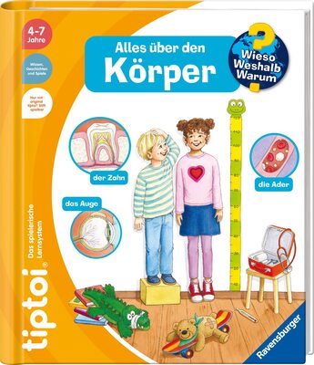 Alle Details zum Kinderbuch tiptoi® Wieso? Weshalb? Warum? Alles über den Körper (tiptoi® Wieso? Weshalb? Warum? Ab Relaunch ET Herbst 2022) und ähnlichen Büchern