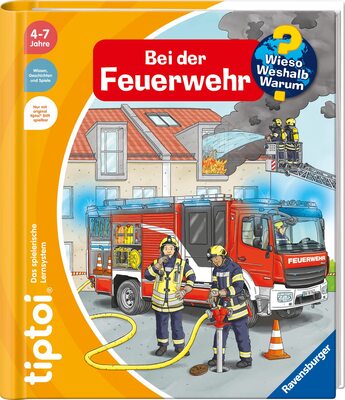 Alle Details zum Kinderbuch tiptoi® Wieso? Weshalb? Warum? Bei der Feuerwehr (tiptoi® Wieso? Weshalb? Warum? Ab Relaunch ET Herbst 2022) und ähnlichen Büchern