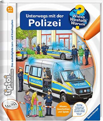 Alle Details zum Kinderbuch tiptoi® Wieso? Weshalb? Warum? Unterwegs mit der Polizei (tiptoi® Wieso? Weshalb? Warum?, 22) und ähnlichen Büchern