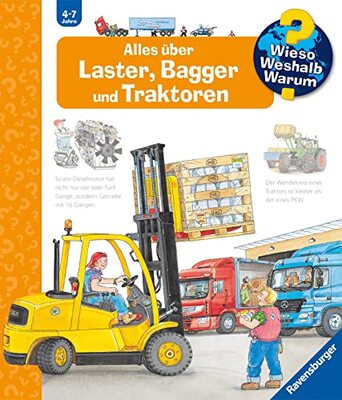 Alle Details zum Kinderbuch Wieso? Weshalb? Warum?, Band 38: Alles über Laster, Bagger und Traktoren und ähnlichen Büchern