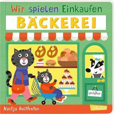 Alle Details zum Kinderbuch Wir spielen Einkaufen: Bäckerei: Förderliches Spiel- und Mitmachbuch ab 2 Jahren und ähnlichen Büchern