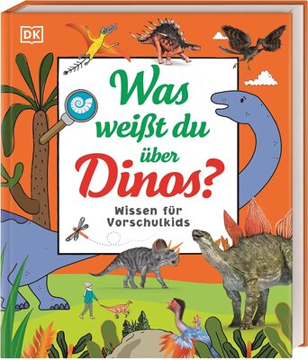 Alle Details zum Kinderbuch Wissen für Vorschulkids. Was weißt du über Dinos?: Erstes großes Dino-Sachbuch mit Fotos und Lesebändchen und ähnlichen Büchern