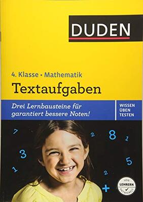 Wissen - Üben - Testen: Mathematik - Textaufgaben 4. Klasse: Drei Lernbausteine für garantiert bessere Noten! bei Amazon bestellen