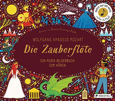 Wolfgang Amadeus Mozart. Die Zauberflöte: Ein Musik-Bilderbuch zum Hören mit 10 Soundmodulen (Prestel junior Sound-Bücher, Band 7) bei Amazon bestellen
