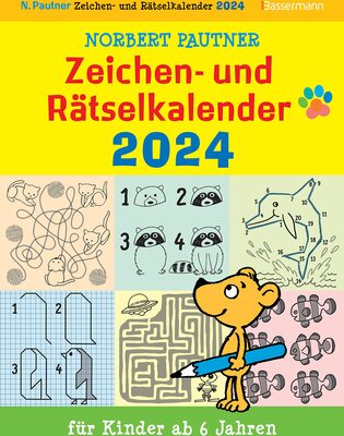 Zeichen- und Rätselkalender für Kinder ab 6 Jahren. ABK 2024 bei Amazon bestellen